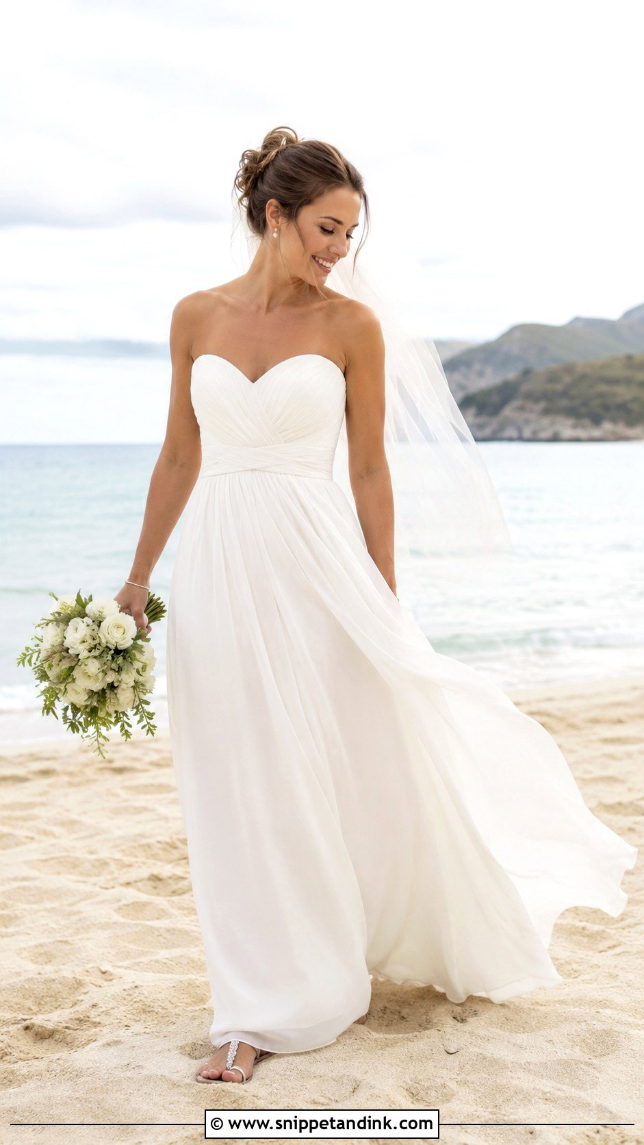 Sweetheart Beach Wedding Dress - Snippet and Ink - 25 Sweetheart Wedding Dress Ideas