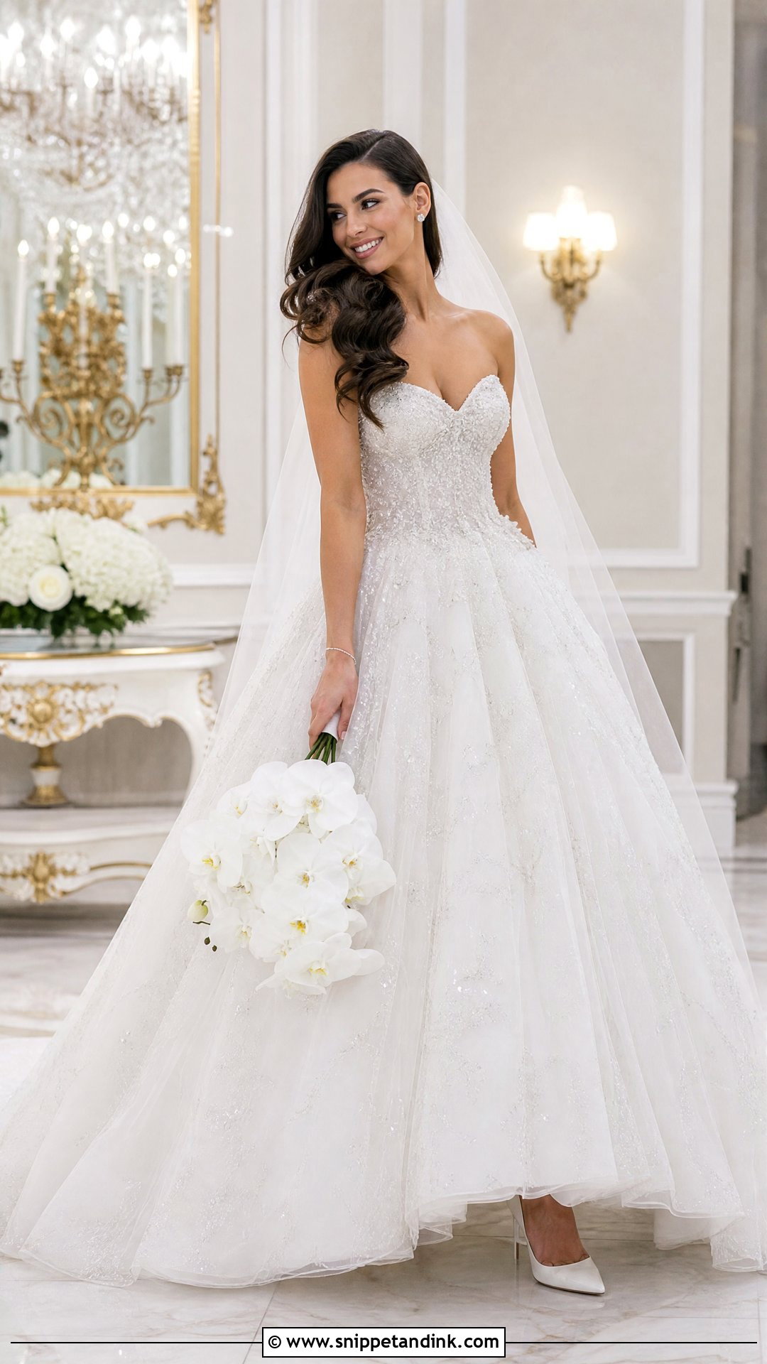 Sweetheart Beaded Ballgown Wedding Dress - Snippet and Ink - 20 Wedding Gown Ballgown Ideas