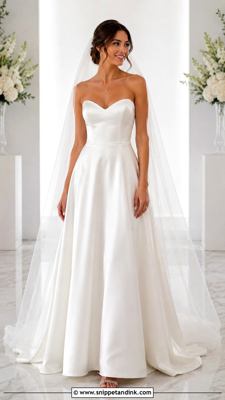 Sweetheart Bodice A Line Wedding Dress - Snippet and Ink - 20 Bodice Wedding Dress Ideas