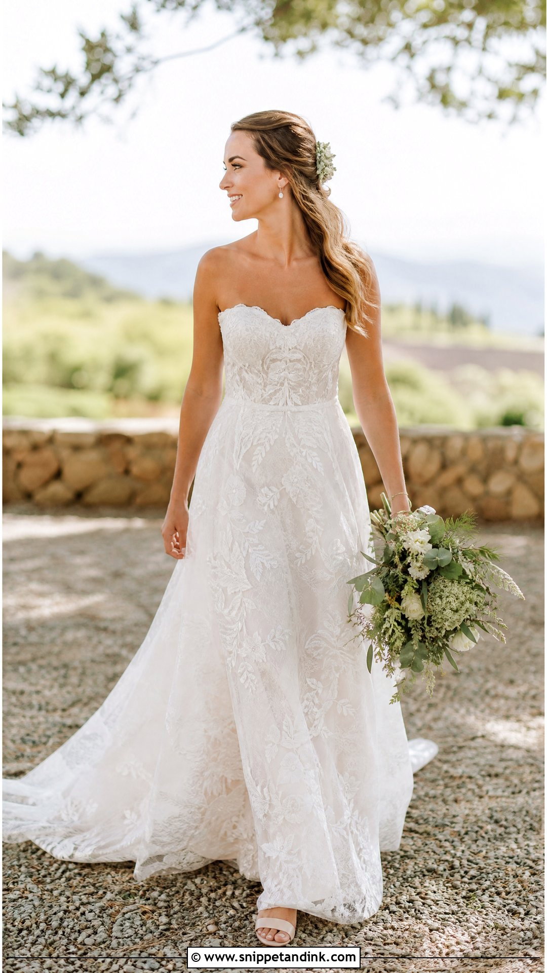 Sweetheart Boho Lace Wedding Dress - Snippet and Ink - 20 Sweet Heart Wedding Dress Ideas