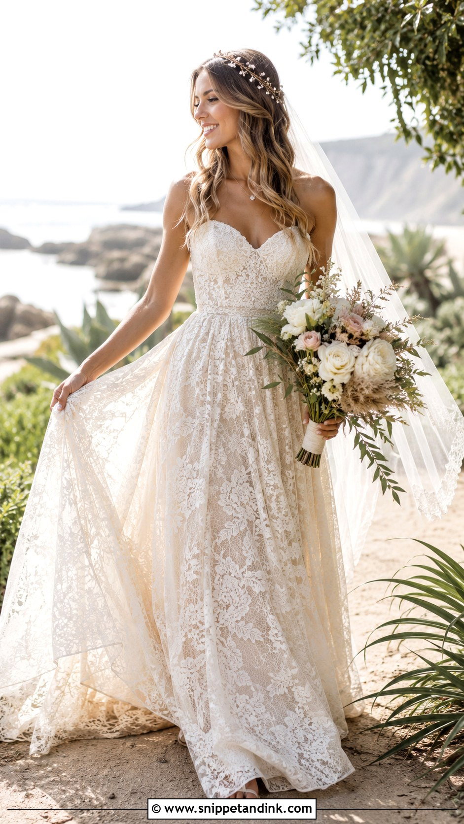 Sweetheart Boho Wedding Dress - Snippet and Ink - 25 Sweetheart Wedding Dress Ideas