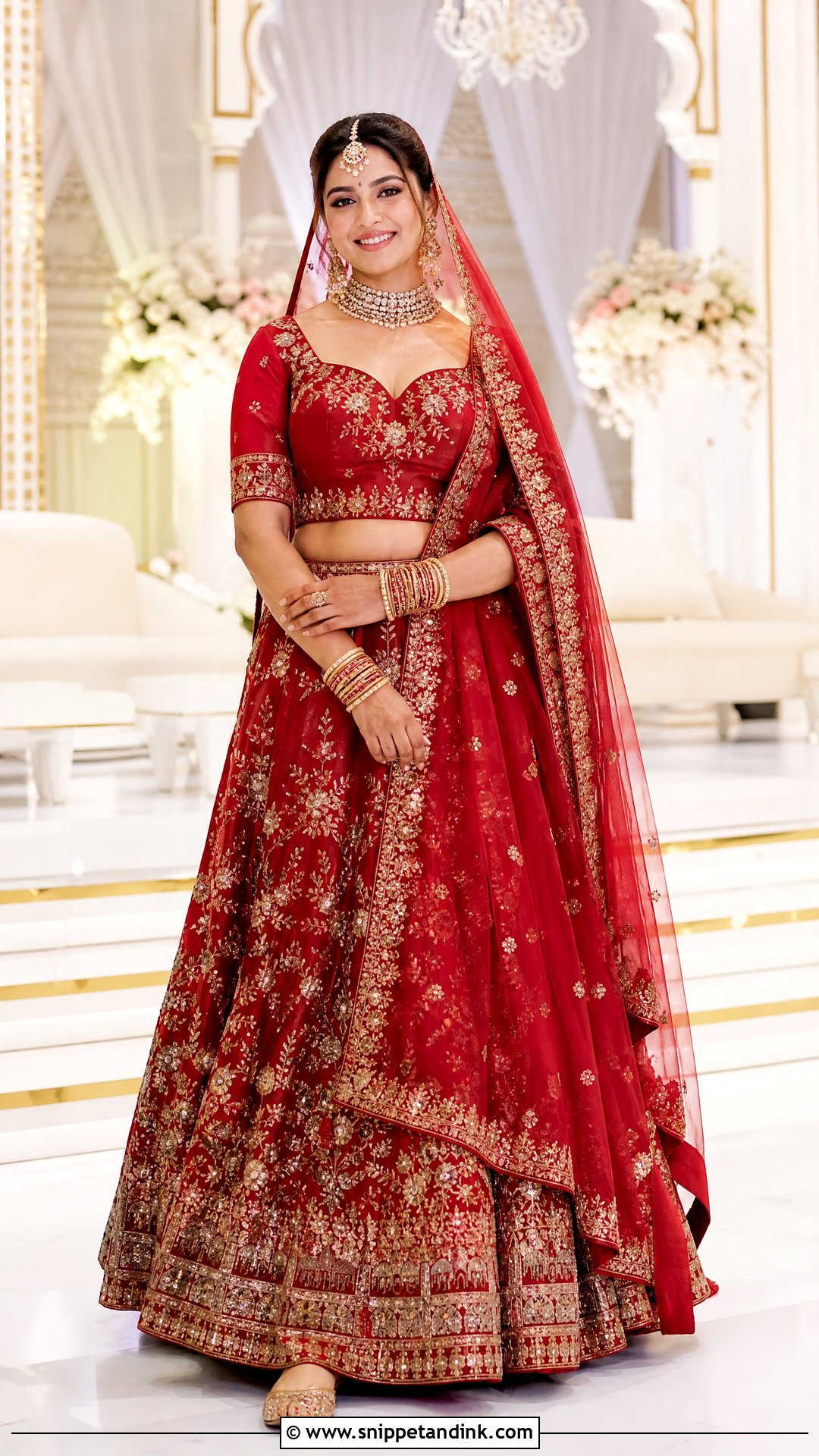 Sweetheart Bridal Blouse Neck Design - Snippet and Ink - 20 Latest Bridal Blouse Neck Designs