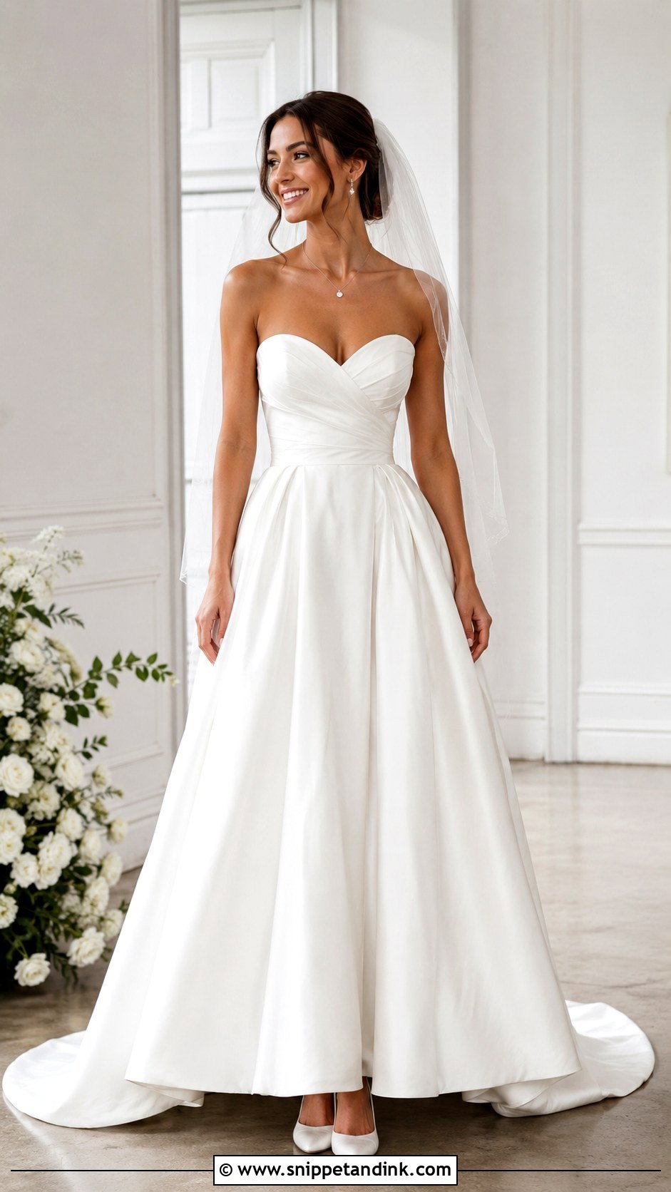 Sweetheart Bustier Wedding Dress - Snippet and Ink - 20 Bustier Wedding Dress Ideas