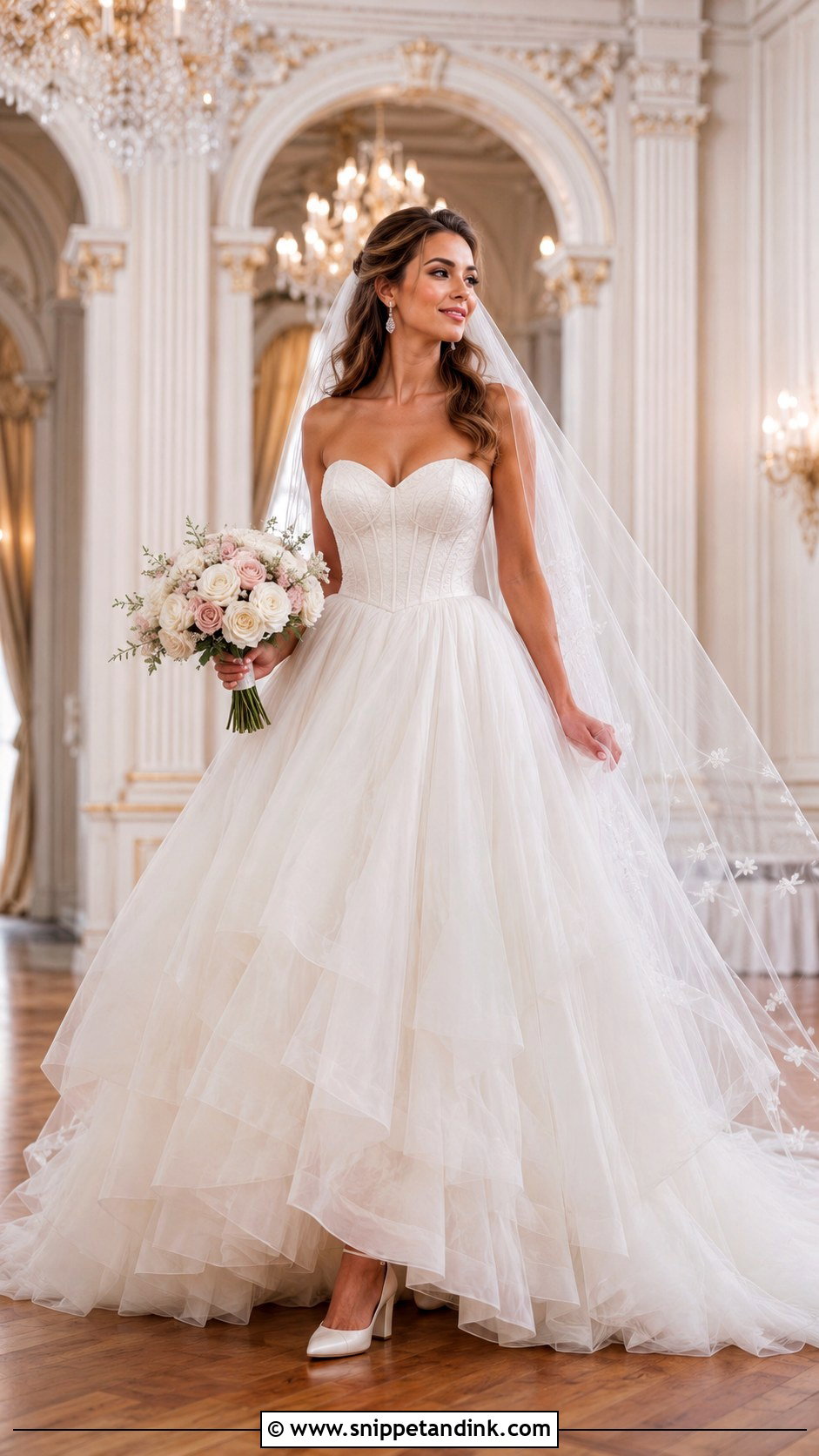 Sweetheart Corset Ball Gown Wedding Dress - Snippet and Ink - 20 Elegant Ball Gown Wedding Dress Ideas