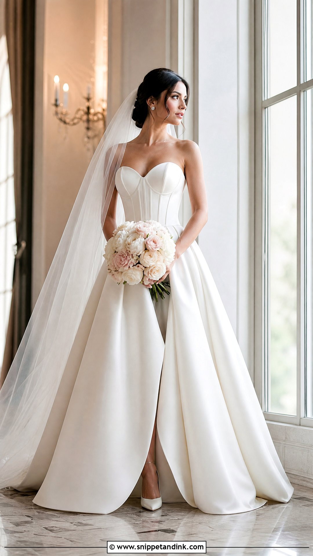 Sweetheart Corset Ball Gown Wedding Dress - Snippet and Ink - 20 Simple Ball Gown Wedding Dress Ideas