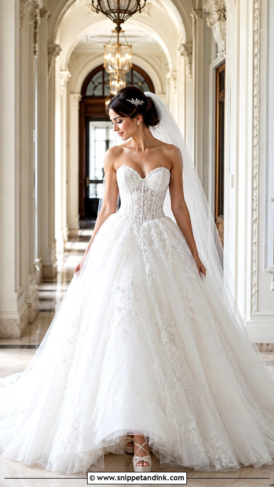 Sweetheart Corset Ball Gown Wedding Dress - Snippet and Ink - 20 Big Wedding Dresses Ball Gown Princesses