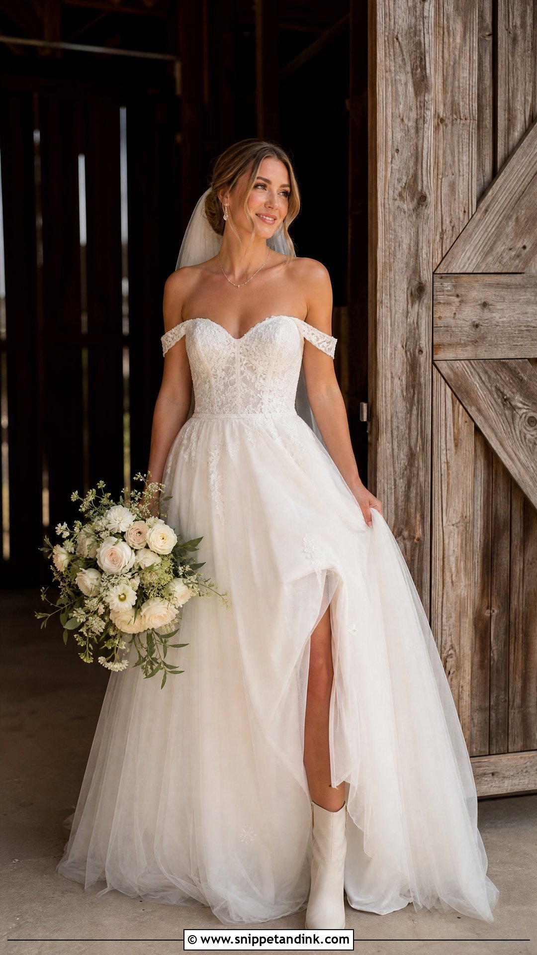 Sweetheart Corset Barn Wedding Dress - Snippet and Ink - 25 Barn Wedding Dress Ideas