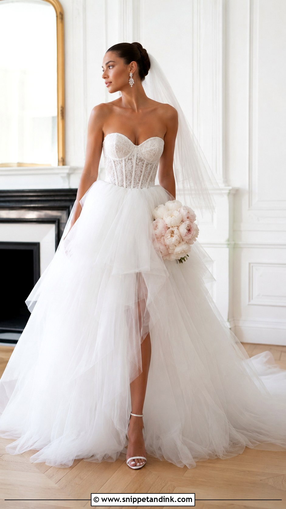 Sweetheart Corset Basque Waist Wedding Dress - Snippet and Ink - 20 Basque Waist Wedding Dresses