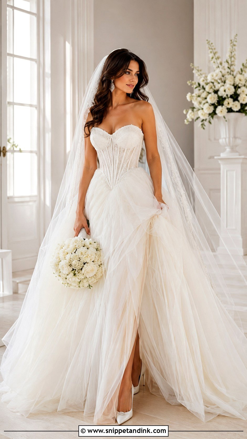 Sweetheart Corset Bridal Ball Gown - Snippet and Ink - 20 Bridal Ball Gowns