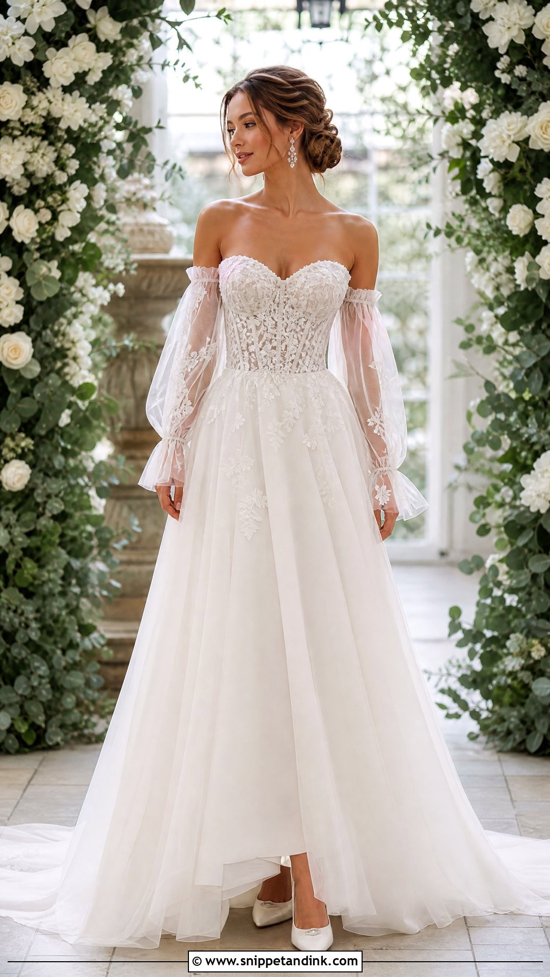Sweetheart Corset Bride Dress - Snippet and Ink - 20 Romantic Bride Dress Ideas
