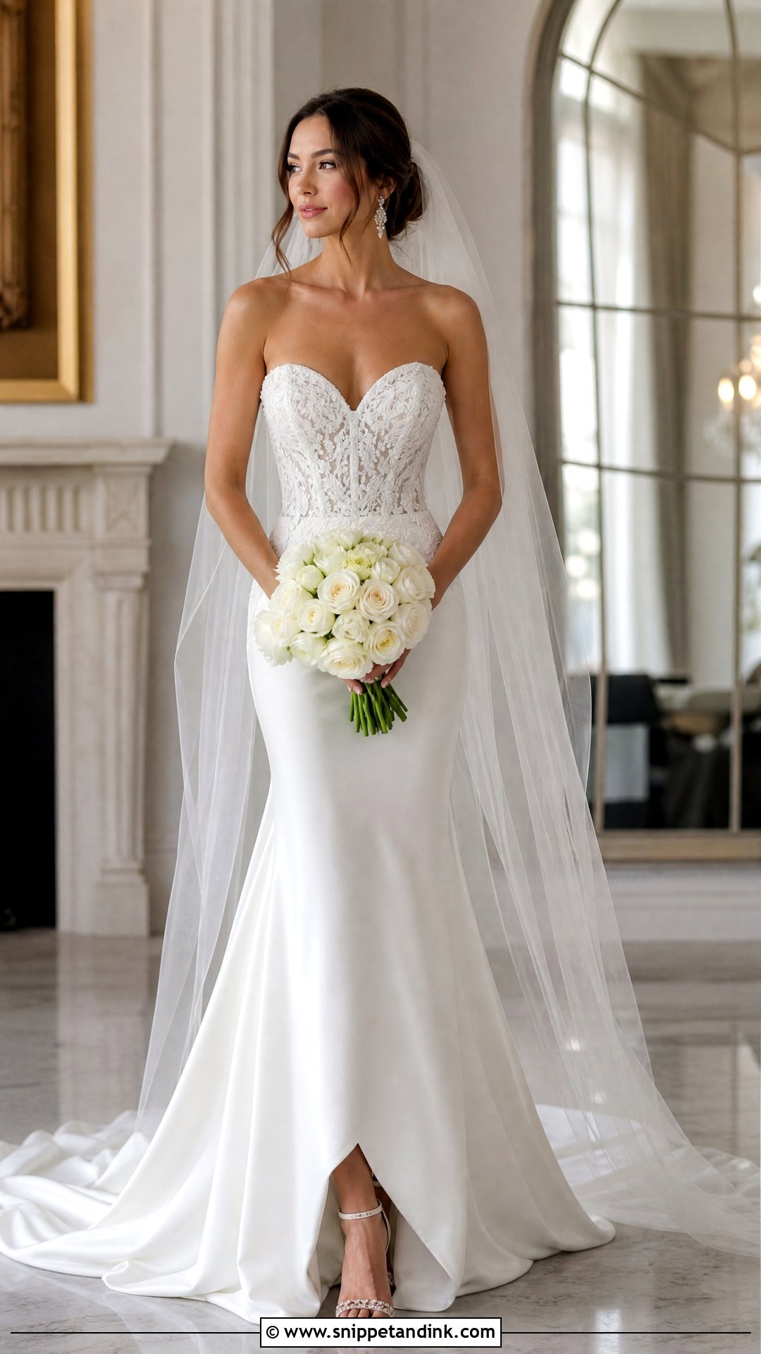 Sweetheart Corset Mermaid Wedding Dress - Snippet and Ink - 25 Mermaid Bride Dress Ideas