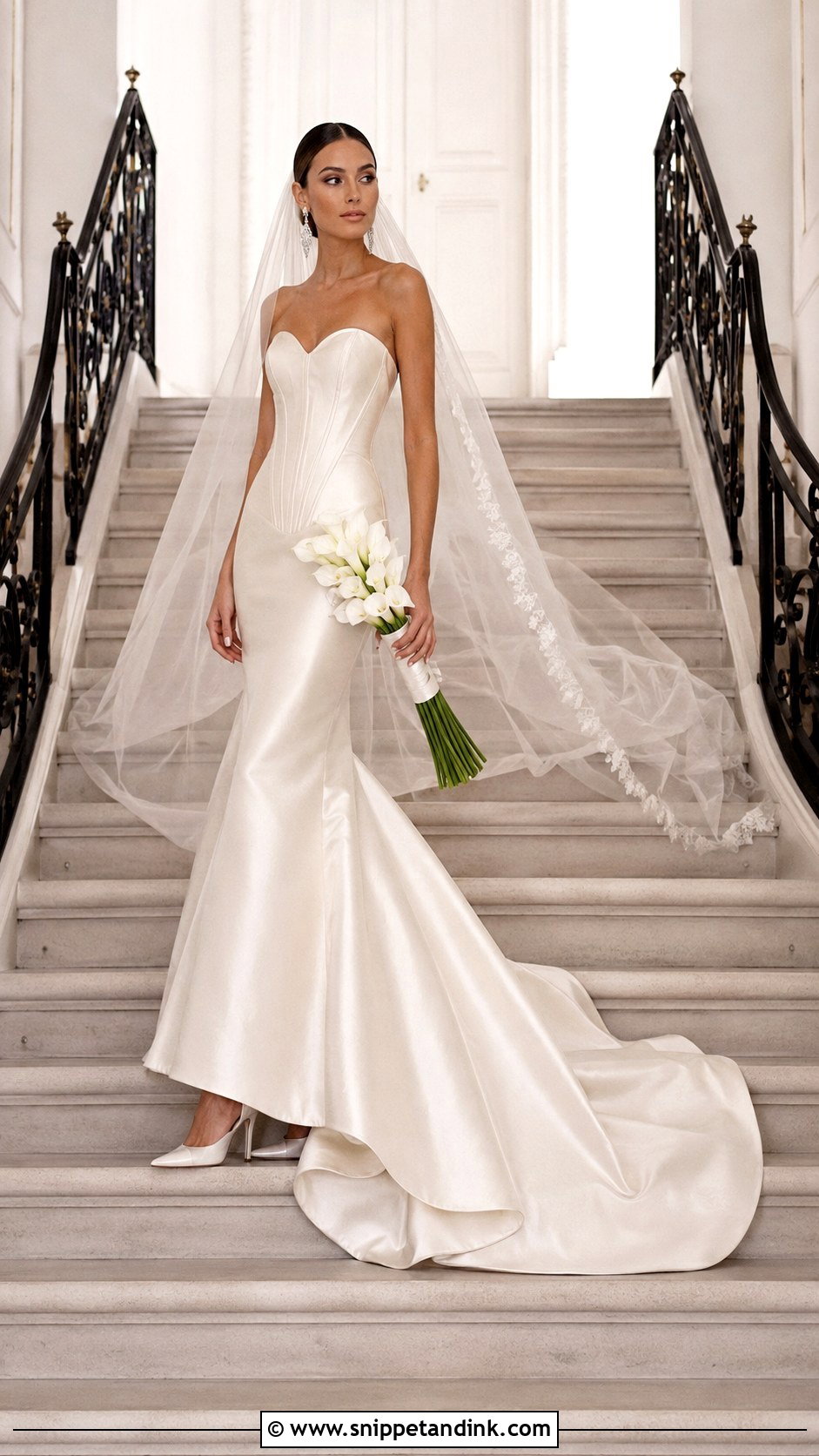 Sweetheart Corset Mermaid Wedding Dress - Snippet and Ink - 20 Corset Bride Dress Ideas