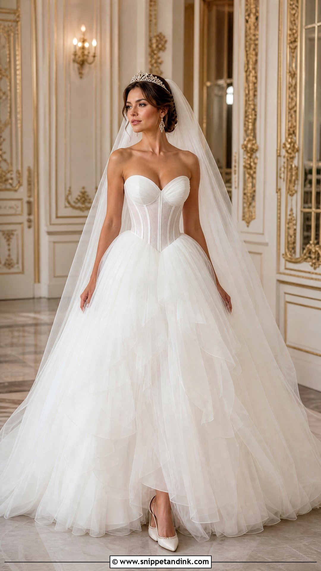 Sweetheart Corset Princess Wedding Dress - Snippet and Ink - 20 Princess Style Wedding Dress Ideas