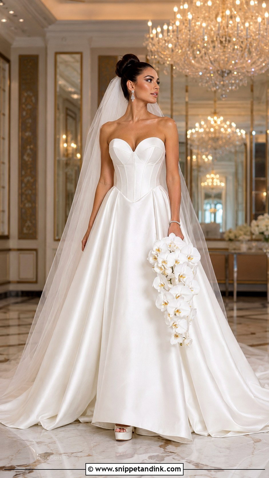 Sweetheart Corset Silk Wedding Dress Ballgown - Snippet and Ink - 20 Silk Wedding Dress Ballgown Ideas