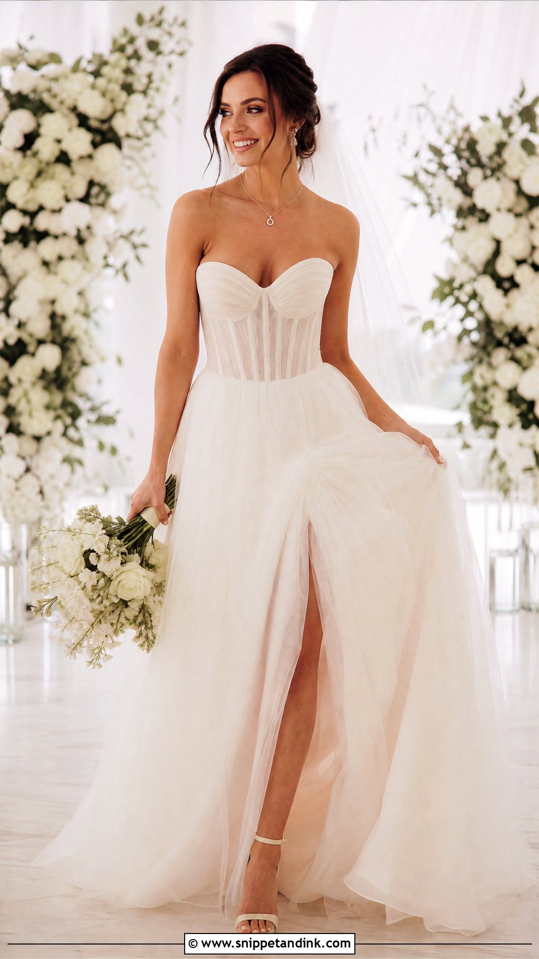 Sweetheart Corset Top Wedding Dress - Snippet and Ink - 20 Wedding Dresses with Corset Top