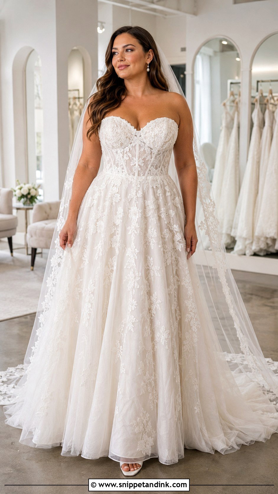 Sweetheart Corset Wedding Dress - Snippet and Ink - 20 Large Bust Wedding Dress Ideas