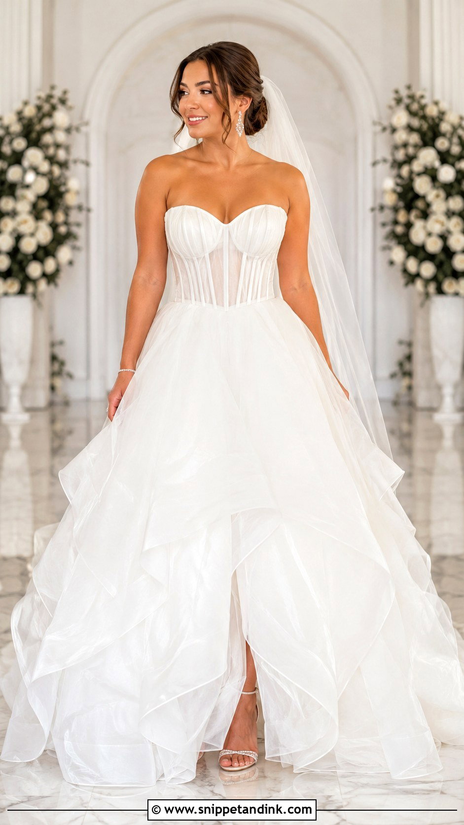 Sweetheart Corset Wedding Dress - Snippet and Ink - 20 Popular Wedding Dresses