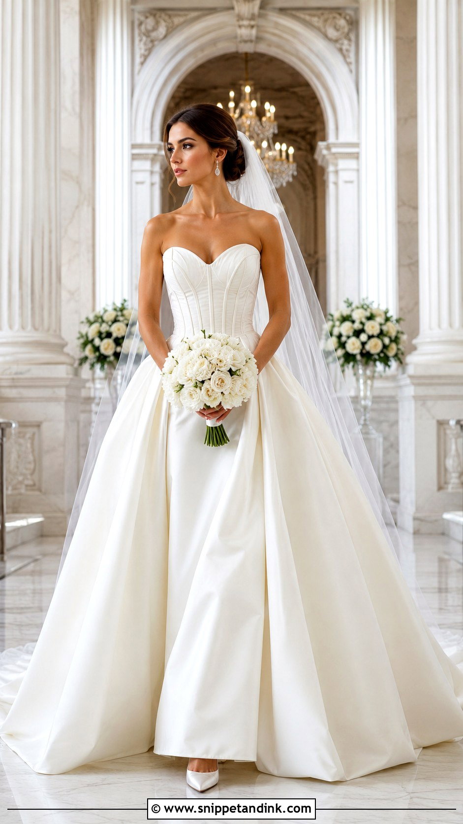 Sweetheart Corset Wedding Dress - Snippet and Ink - 20 Elegant Romantic Wedding Dresses