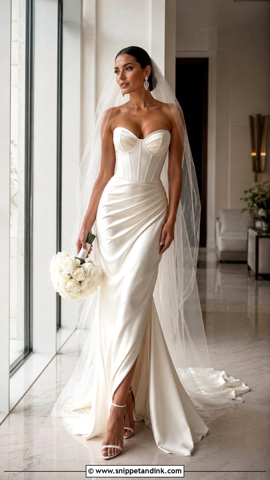 Sweetheart Corset Wedding Dress - Snippet and Ink - 20 Fitted Elegant Wedding Dresses