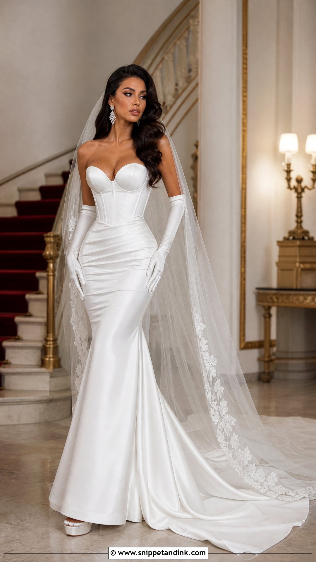 Sweetheart Corset Wedding Dress - Snippet and Ink - 20 Hollywood Glam Wedding Dress Ideas