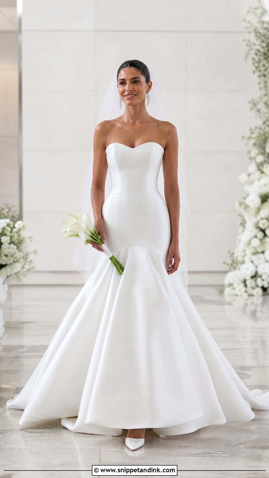 Sweetheart Drop Waist Wedding Dress - Snippet and Ink - 20 Sweet Heart Wedding Dress Ideas
