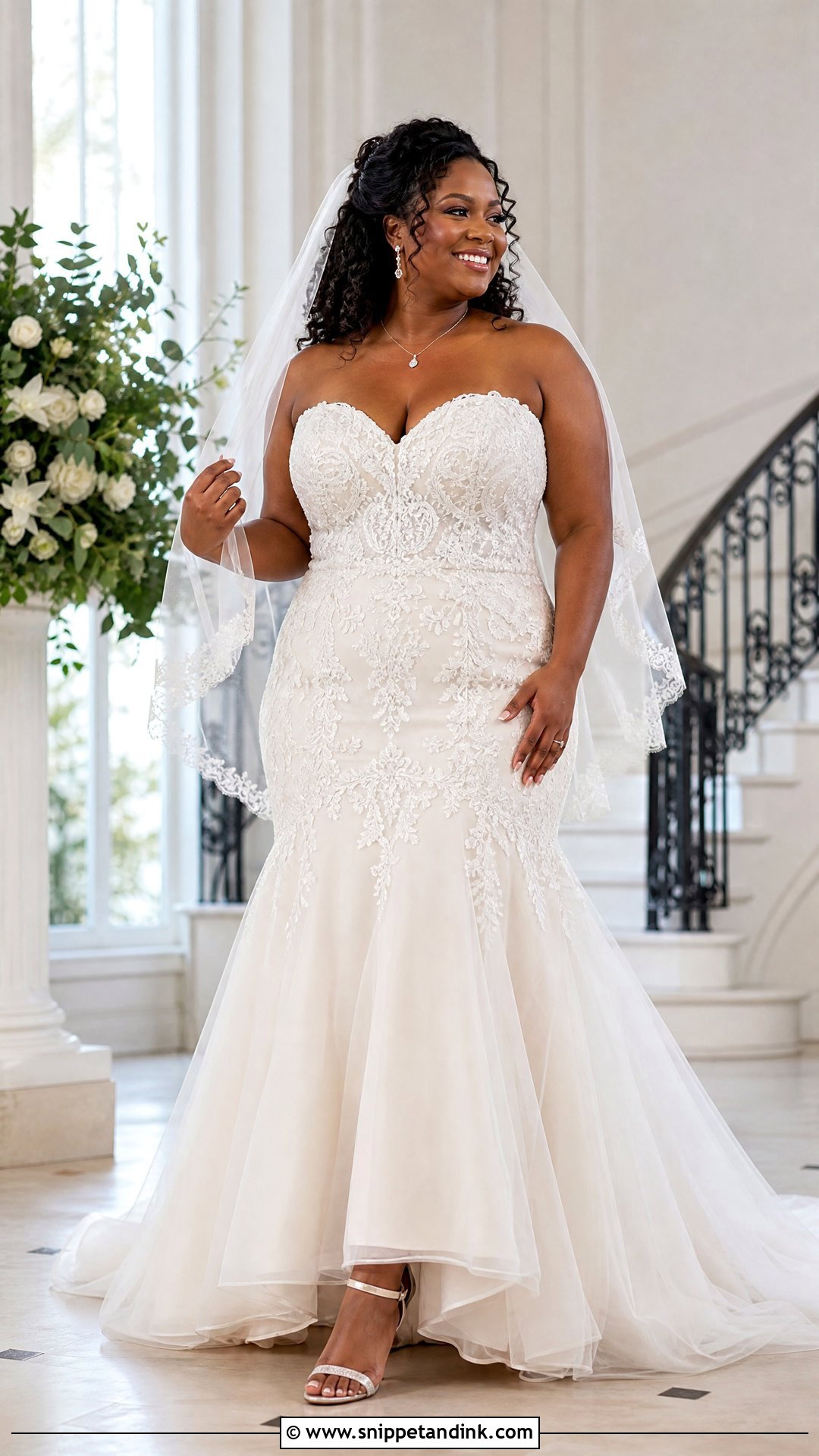 Sweetheart Fit And Flare Wedding Dress - Snippet and Ink - 25 Black Woman Wedding Dress Ideas
