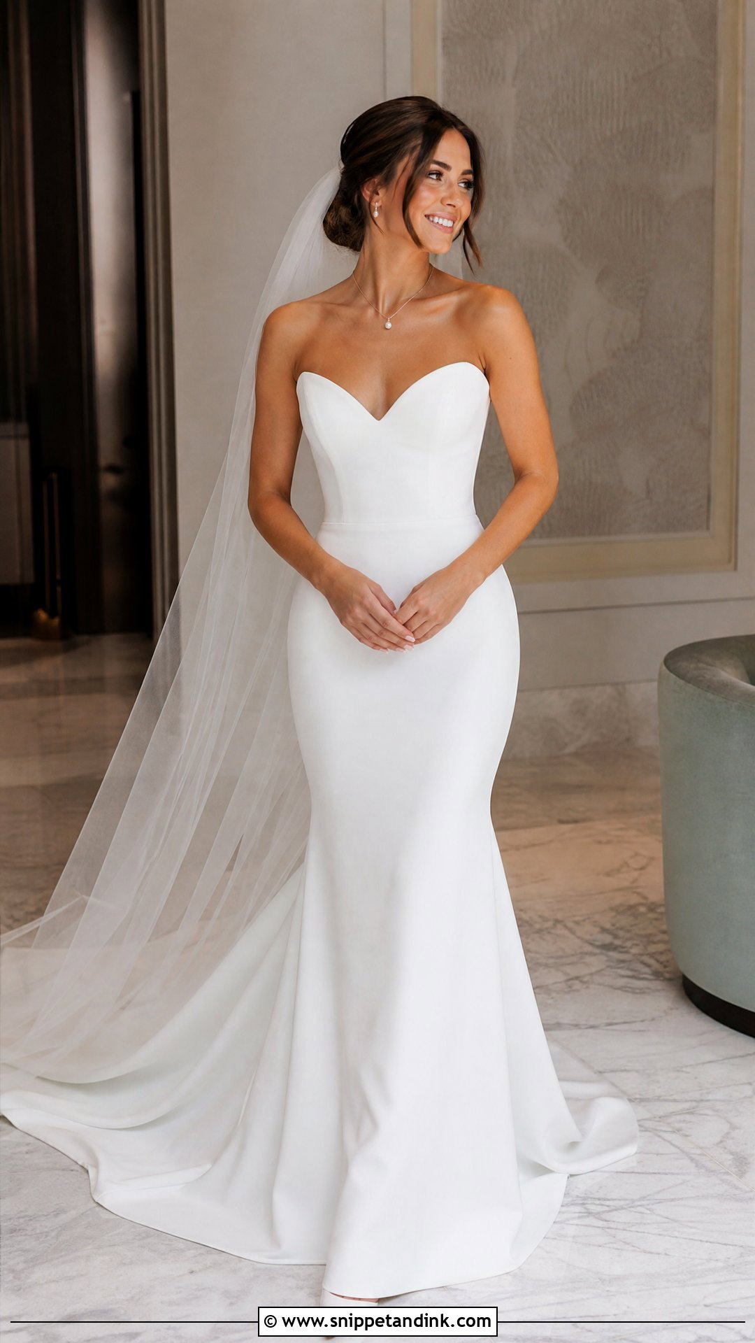 Sweetheart Fit And Flare Wedding Gown - Snippet and Ink - 20 Simple Wedding Gowns Elegant Classy