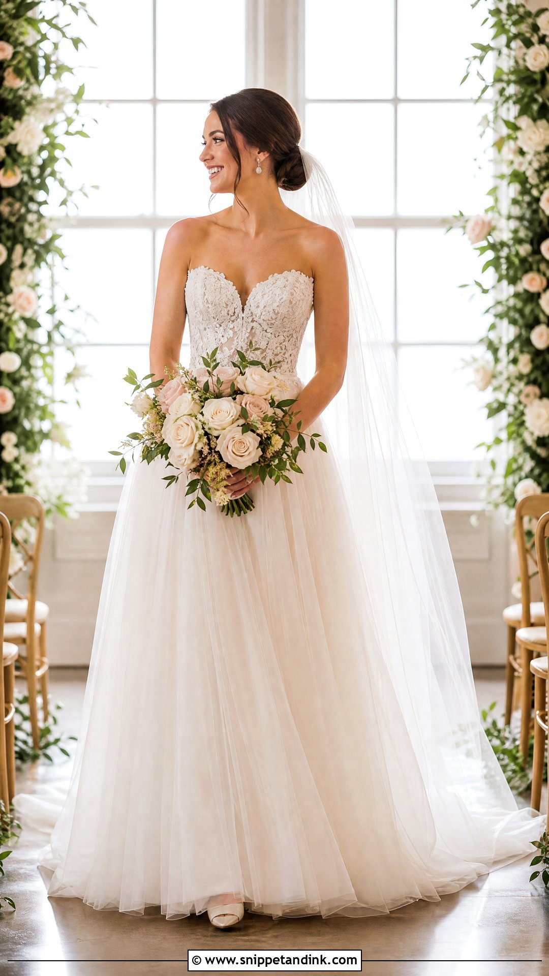 Sweetheart Lace Bodice Wedding Dress - Snippet and Ink - 20 Lace Bodice Wedding Dress Ideas