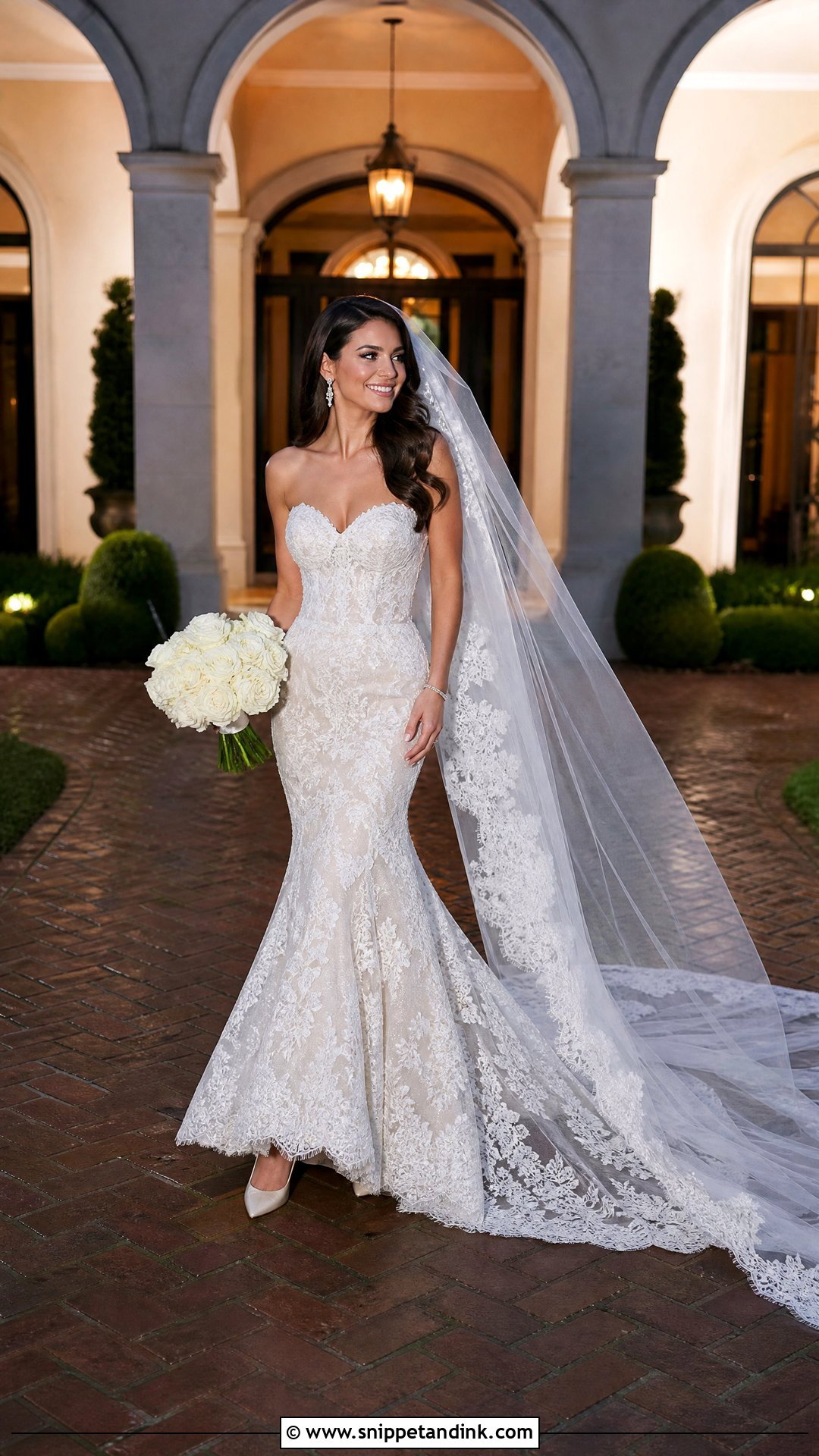 Sweetheart Lace Mermaid Wedding Dress - Snippet and Ink - 20 Sweet Heart Wedding Dress Ideas