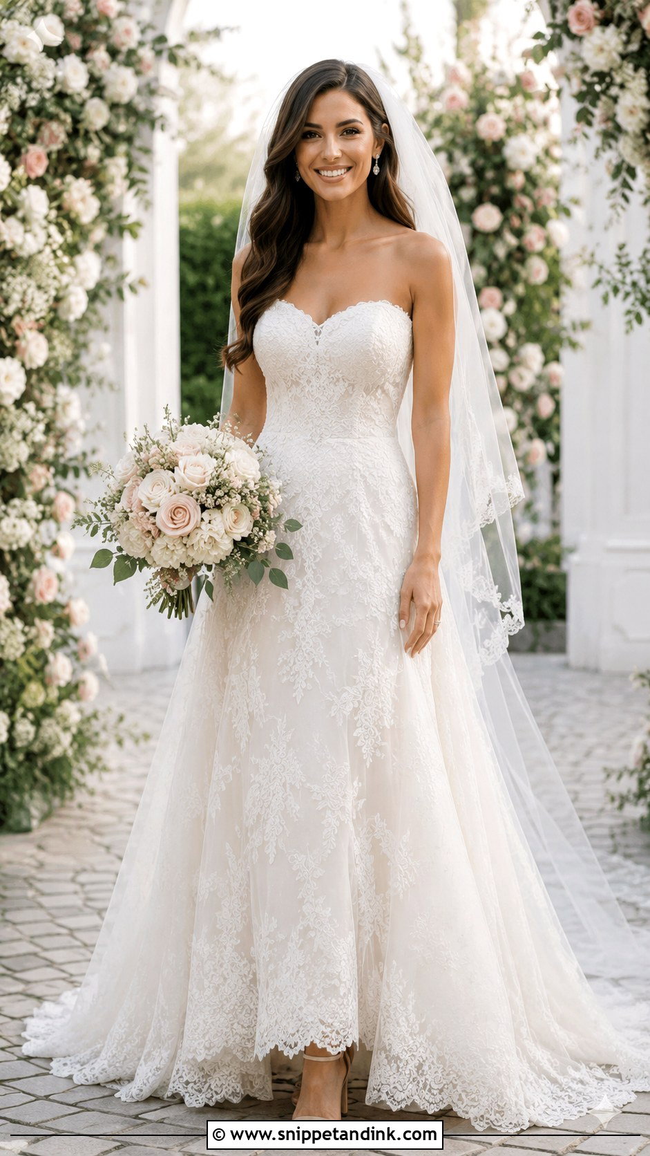 Sweetheart Lace Wedding Dress - Snippet and Ink - 25 Sweetheart Wedding Dress Ideas