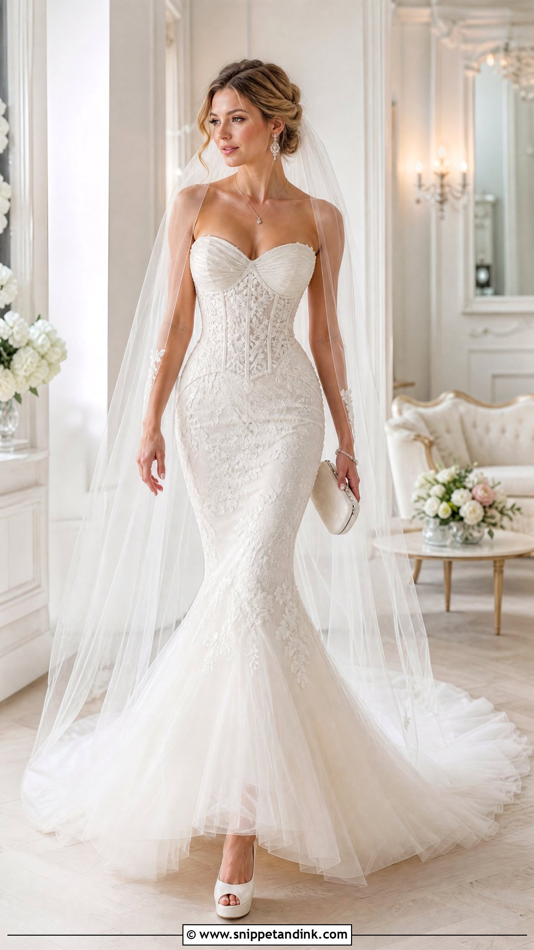 Sweetheart Mermaid Tail Wedding Dress - Snippet and Ink - 20 Mermaid Tail Wedding Dress Ideas