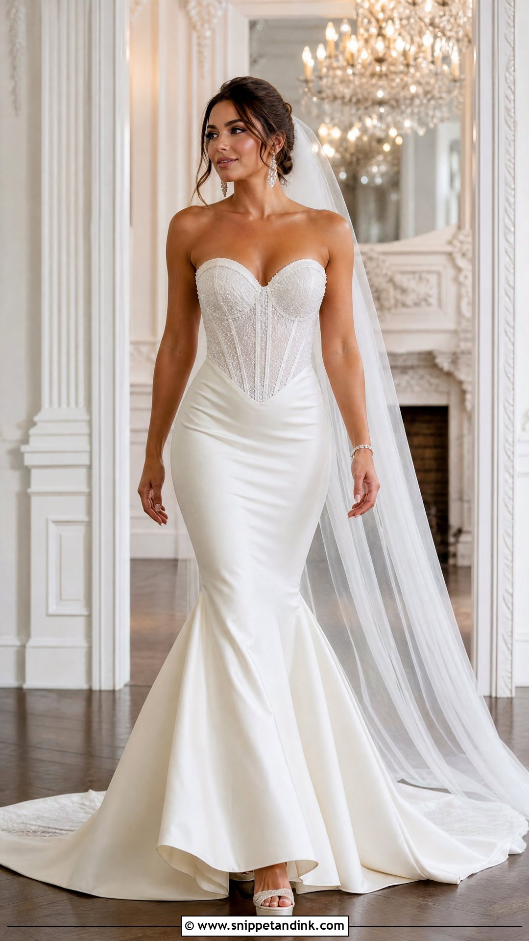 Sweetheart Mermaid Wedding Dress - Snippet and Ink - 20 Tight Fitted Wedding Dresses