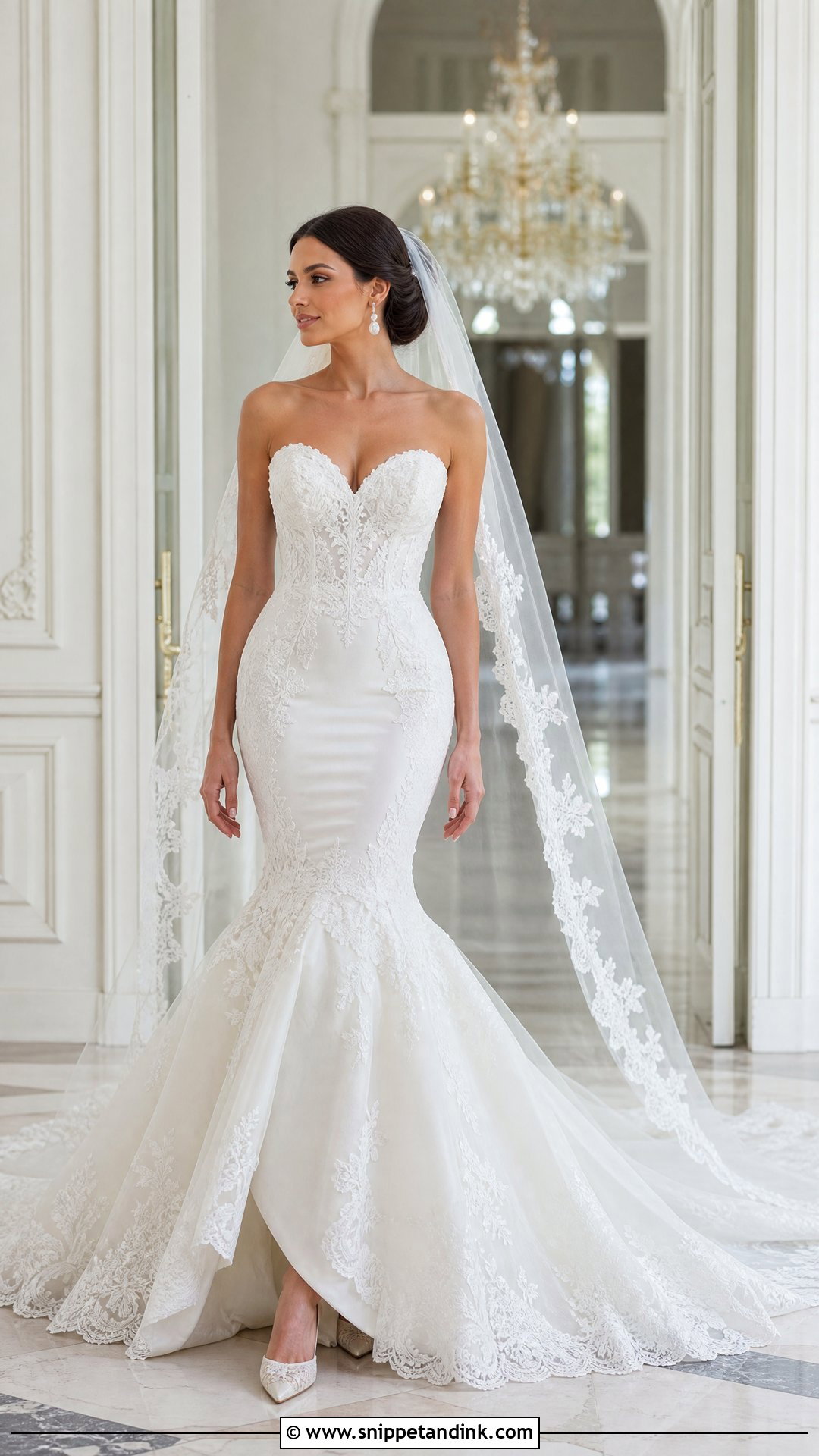 Sweetheart Mermaid Wedding Dress - Snippet and Ink - 20 Tight Fitted Wedding Dress Ideas