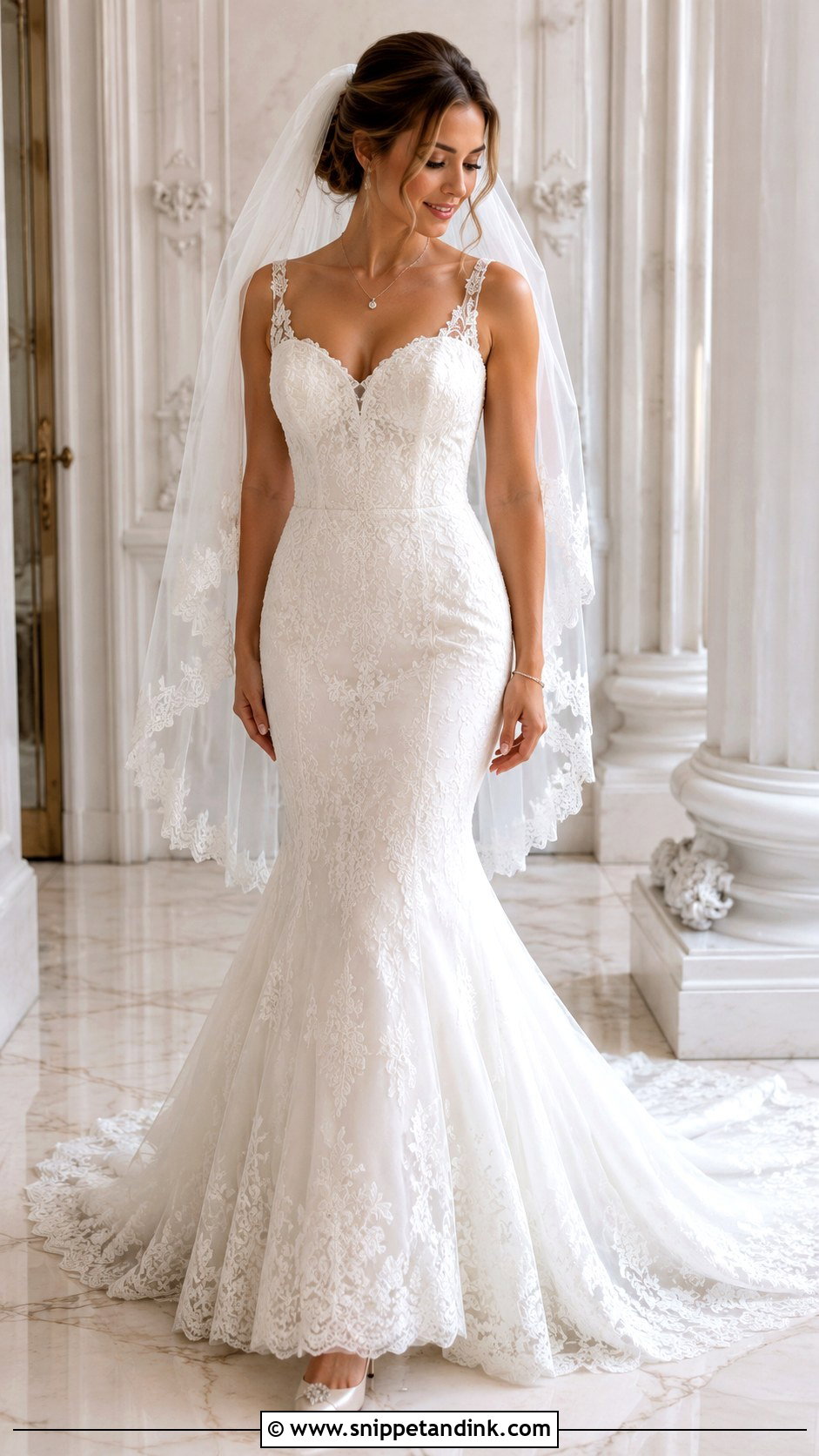 Sweetheart Mermaid Wedding Gown - Snippet and Ink - 25 Mermaid Wedding Gown Ideas