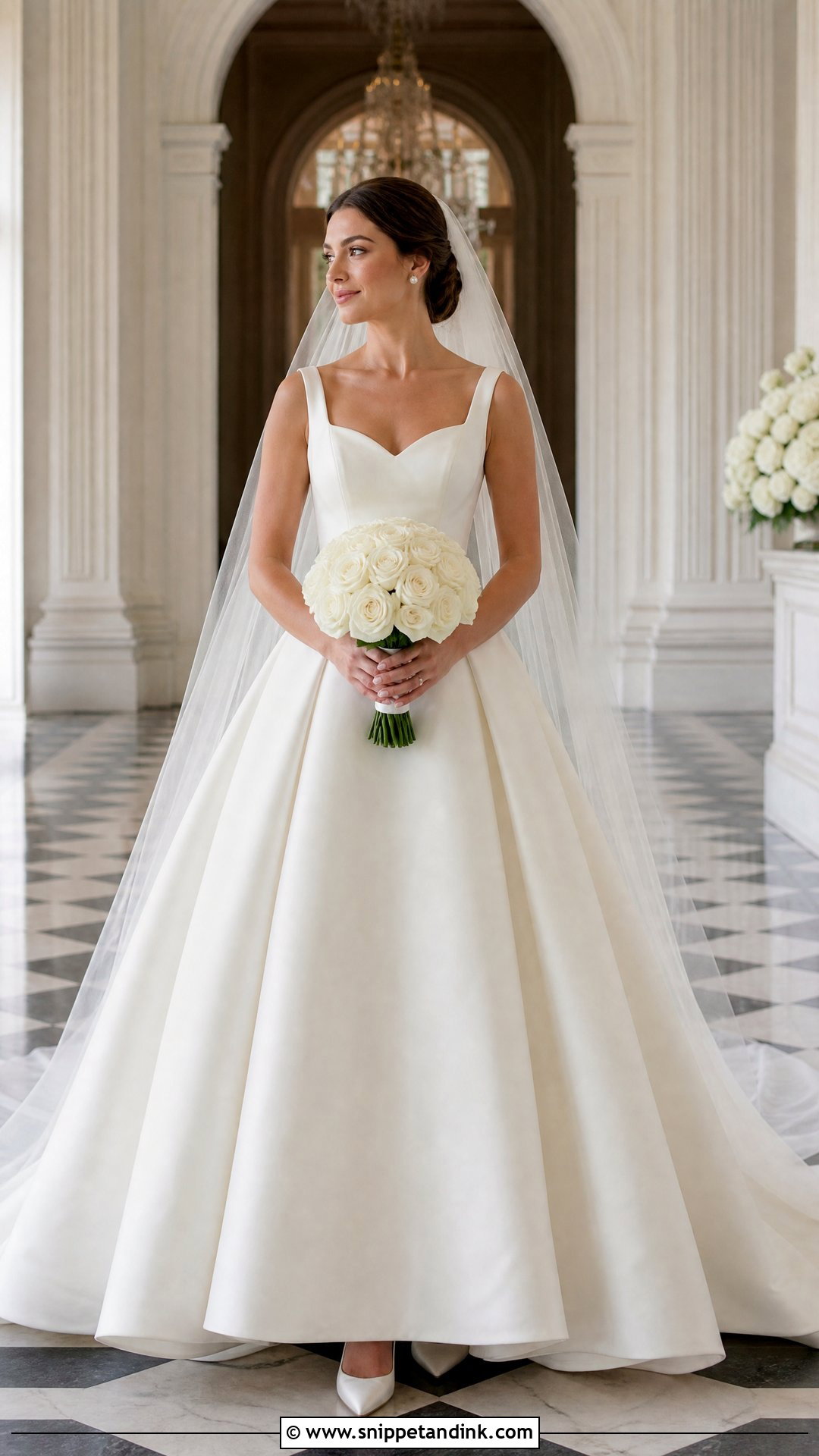 Sweetheart Mikado Ball Gown Wedding Dress - Snippet and Ink - 20 Sweet Heart Wedding Dress Ideas