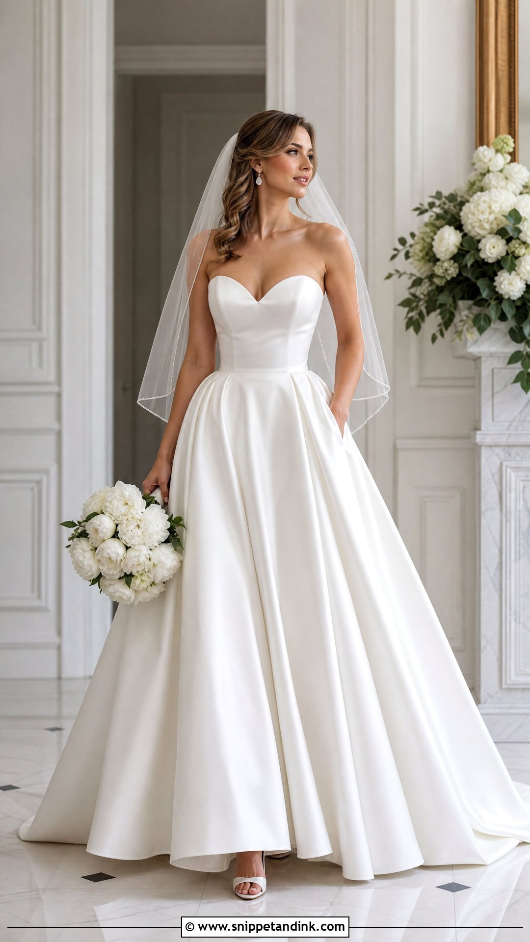 Sweetheart Neck Ballgown Wedding Dress - Snippet and Ink - 20 Simple Ballgown Wedding Dress Ideas