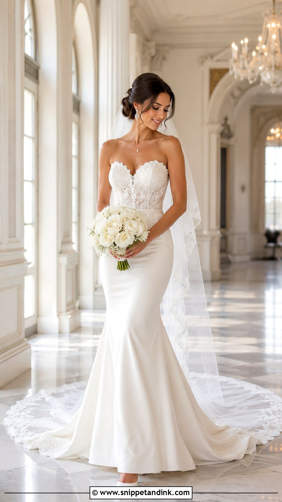Sweetheart Neck Mermaid Bridal Gown - Snippet and Ink - 20 Mermaid Bridal Gowns