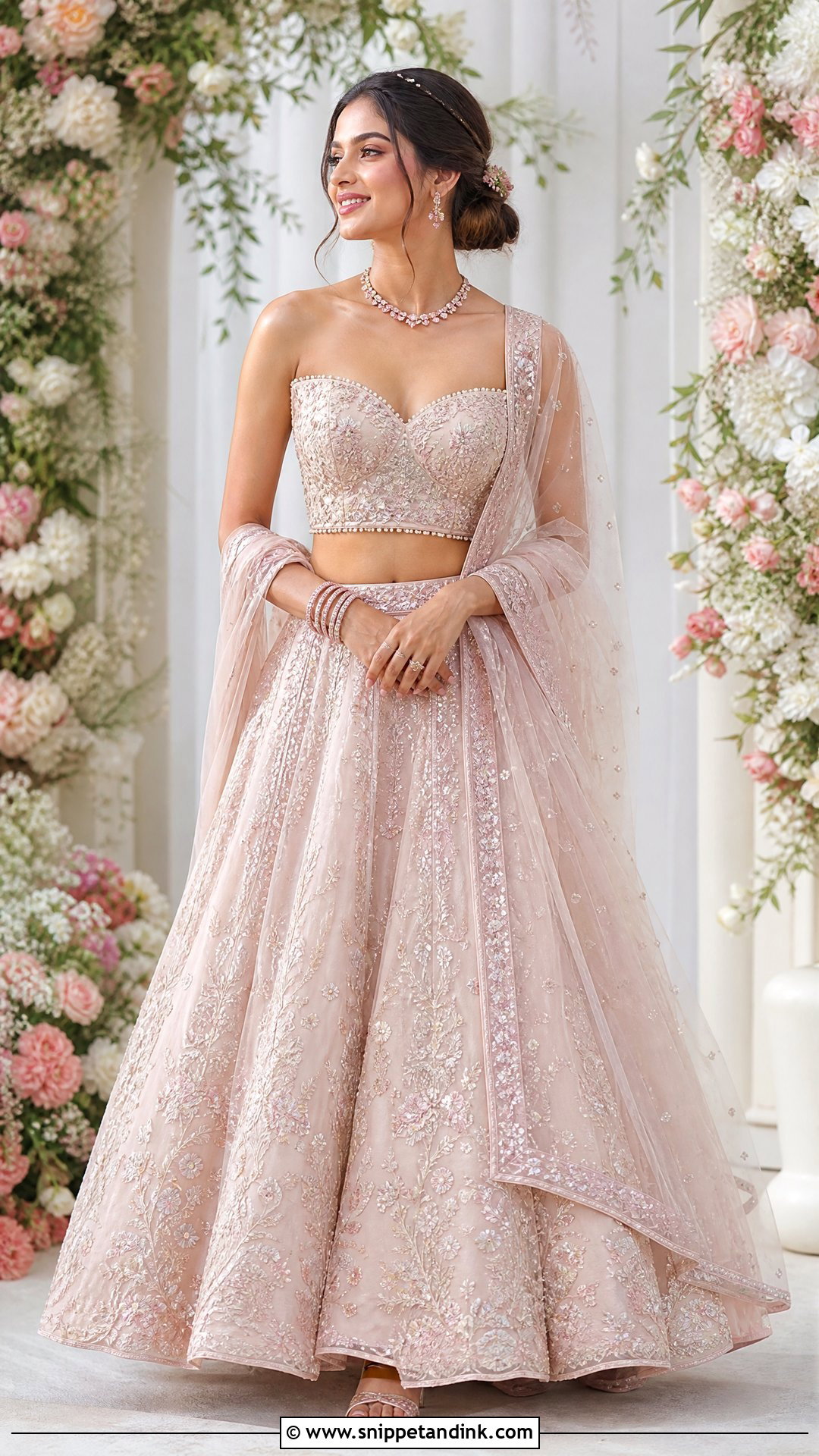 Sweetheart Neck Wedding Blouse Design - Snippet and Ink - 20 Wedding Blouse Design Ideas