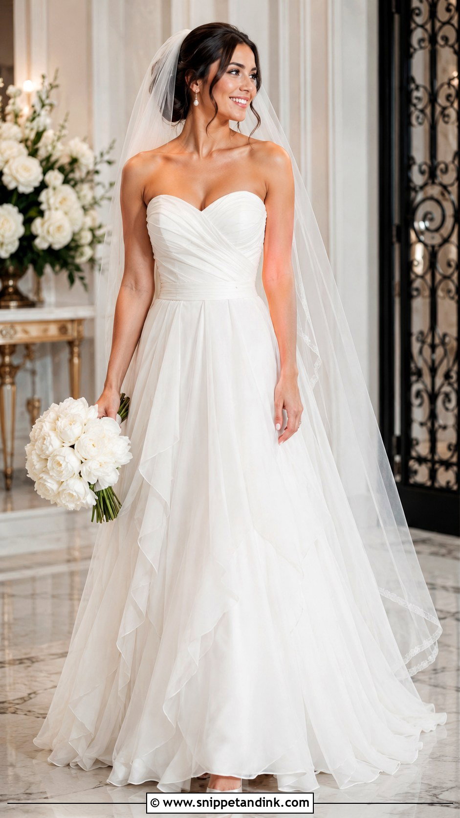 Sweetheart Neck Wedding Dress - Snippet and Ink - 25 Flowy Romantic Wedding Dress Ideas