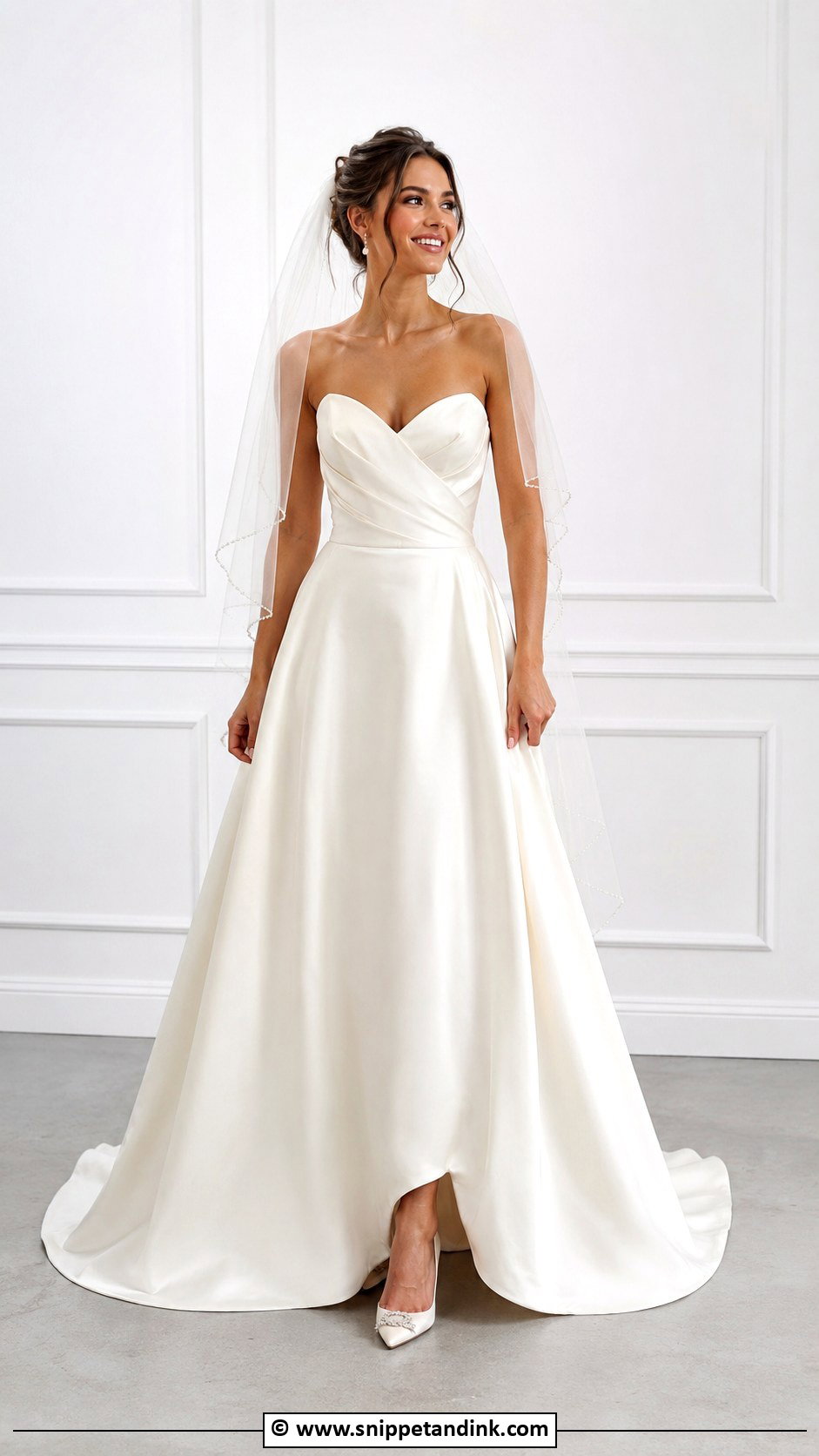 Sweetheart Neck Wedding Dress - Snippet and Ink - 30 Simple Timeless Wedding Dress Ideas