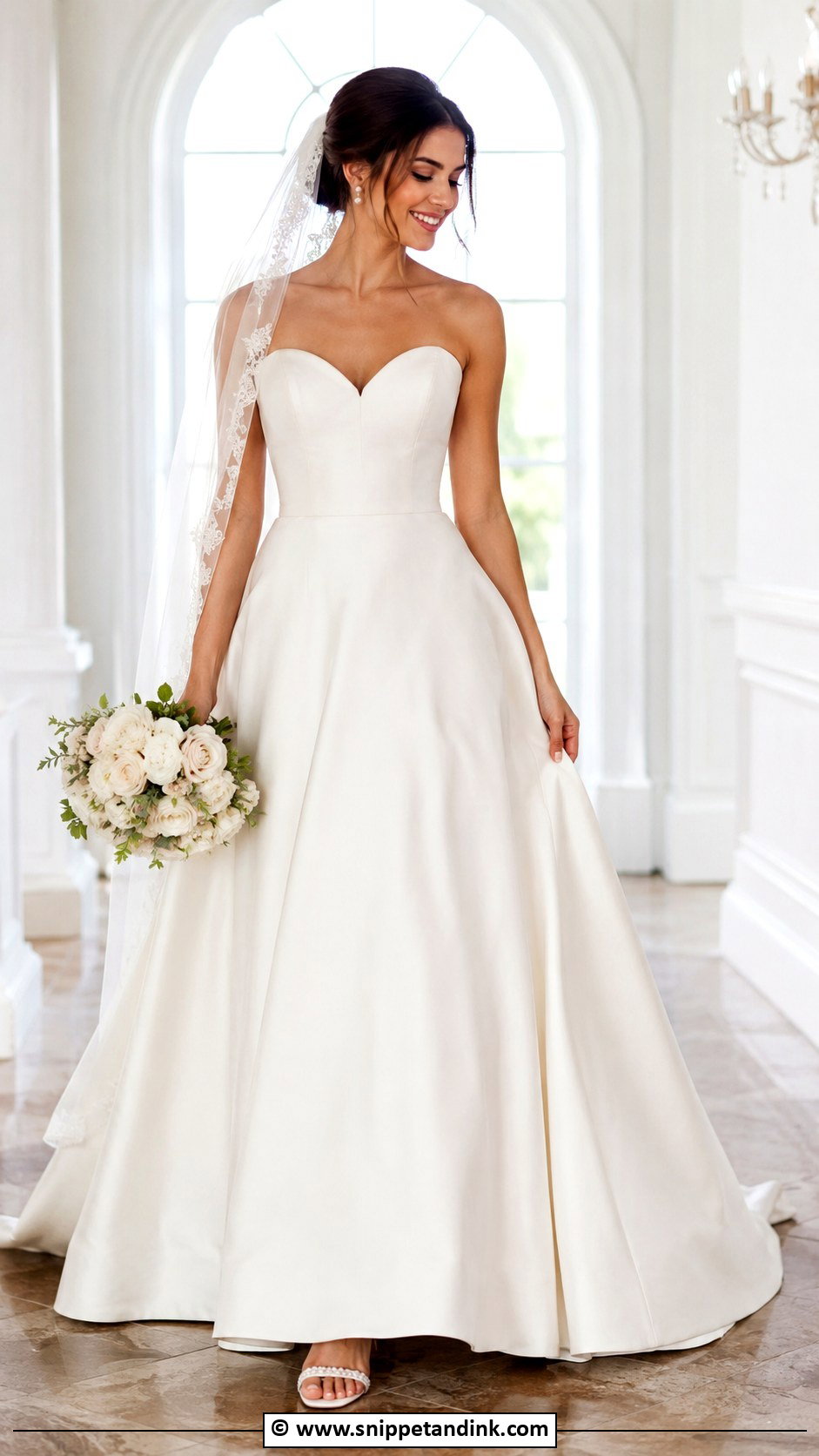 Sweetheart Neck Wedding Gown - Snippet and Ink - 30 Classy Wedding Gown Ideas