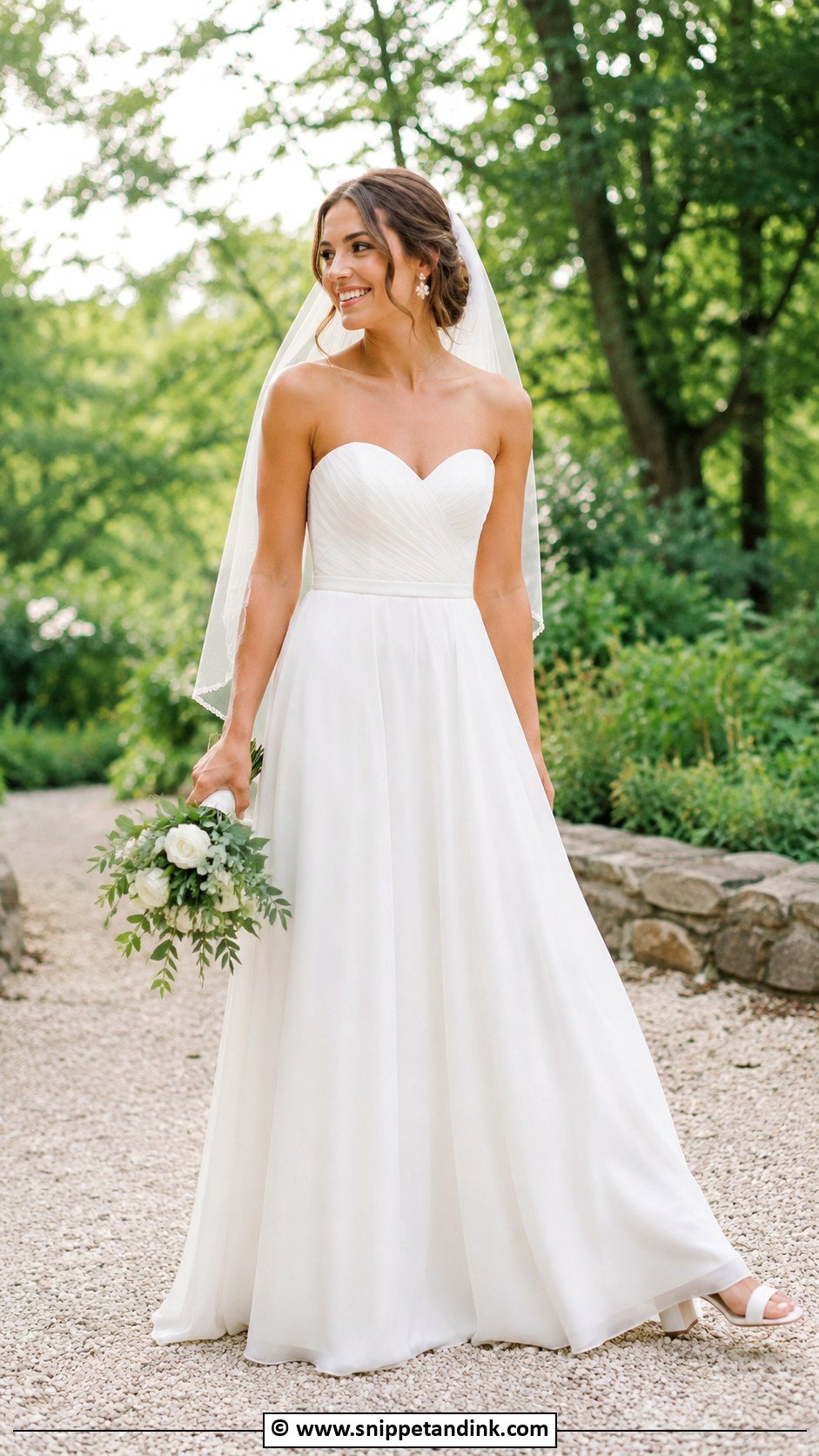 Sweetheart Neckline A Line Wedding Dress - Snippet and Ink - 30 Sweetheart Neckline Wedding Dress Ideas