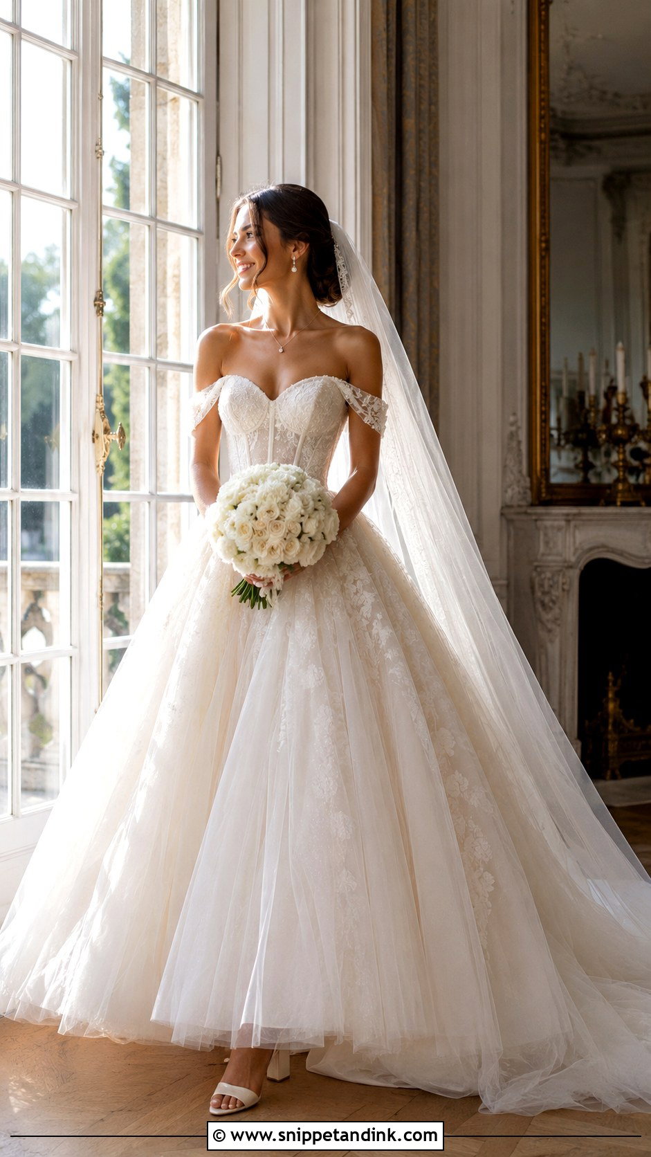Sweetheart Neckline Ball Gown Wedding Dress - Snippet and Ink - 20 Big Poofy Wedding Dresses