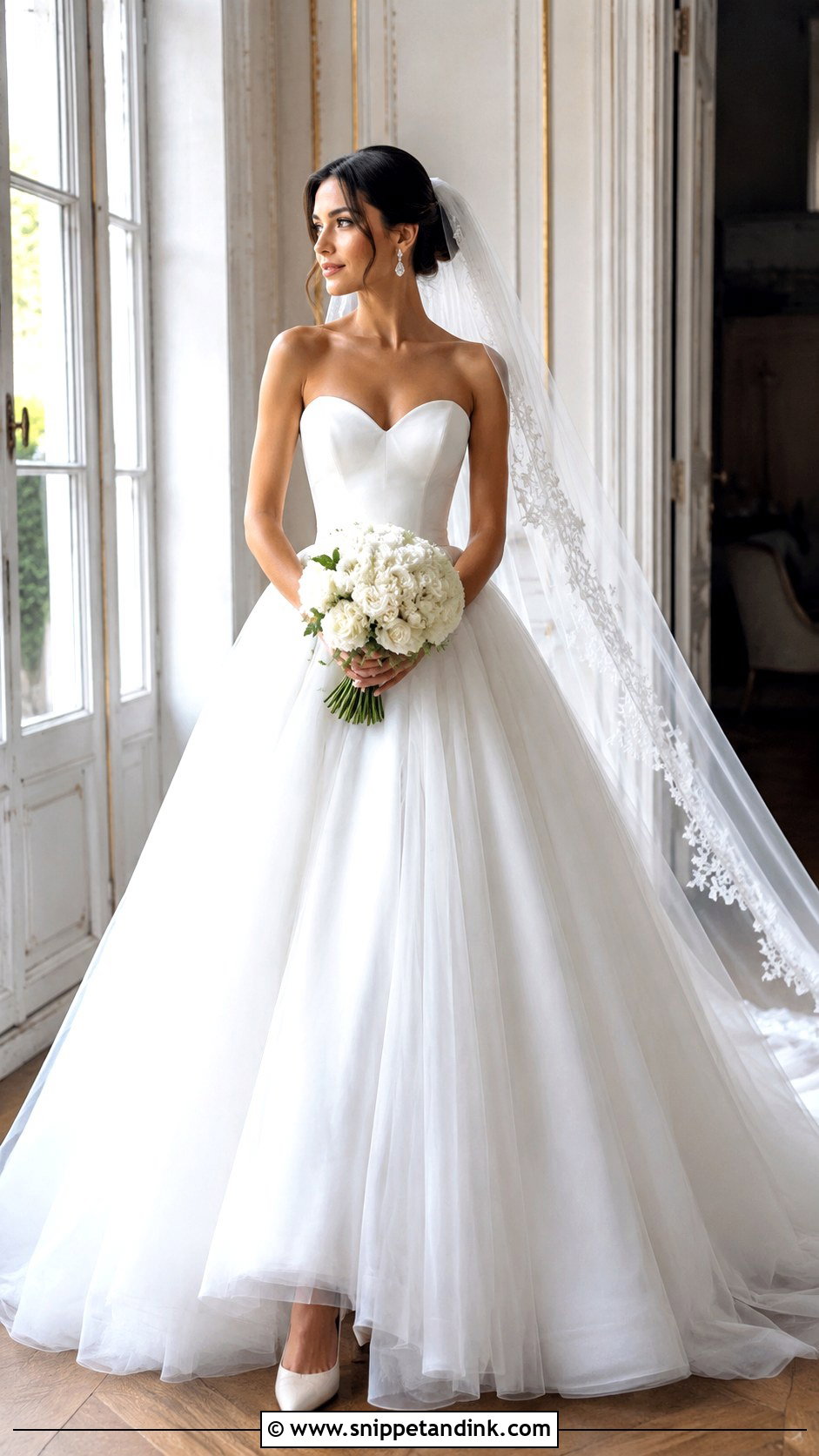Sweetheart Neckline Ball Gown Wedding Dress - Snippet and Ink - 20 Classic Elegant Timeless Wedding Dress Ideas
