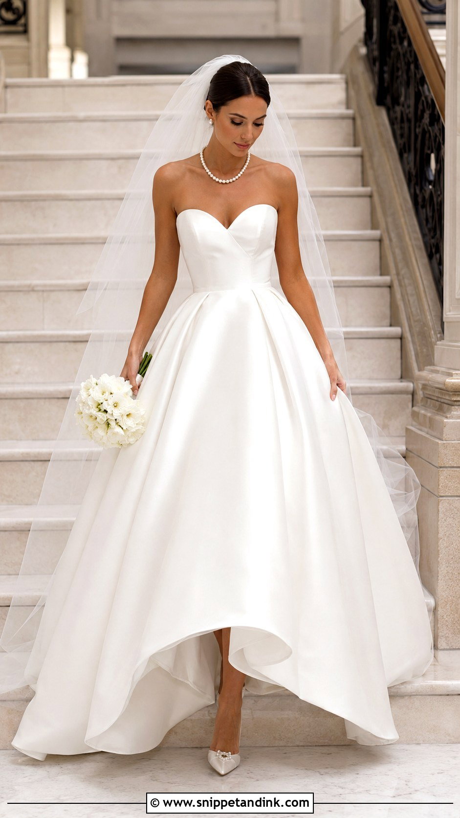 Sweetheart Neckline Ball Gown Wedding Dress - Snippet and Ink - 30 Old Hollywood Wedding Dress Ideas