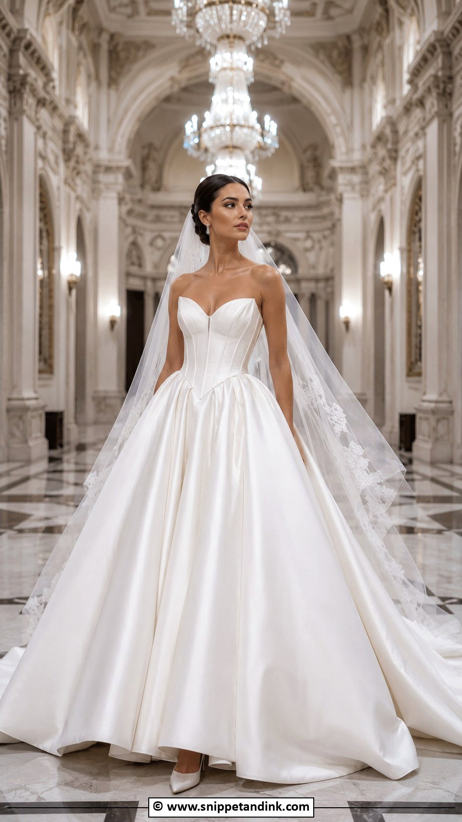 Sweetheart Neckline Basque Waist Wedding Dress - Snippet and Ink - 30 Sweetheart Neckline Wedding Dress Ideas