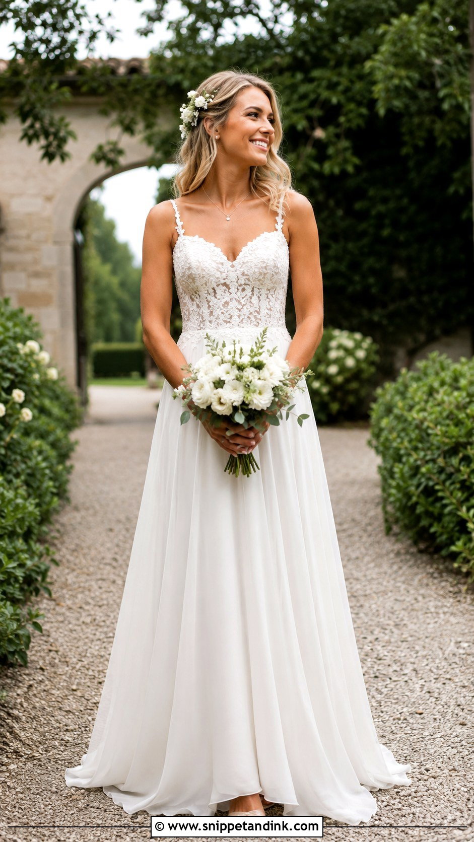 Sweetheart Neckline Boho Bridal Gown - Snippet and Ink - 20 Boho Bridal Gowns