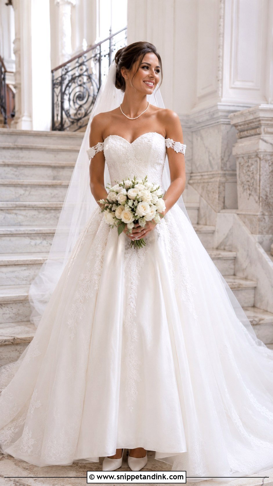 Sweetheart Neckline Bridal Dress - Snippet and Ink - 20 Classic Bridal Dress Ideas