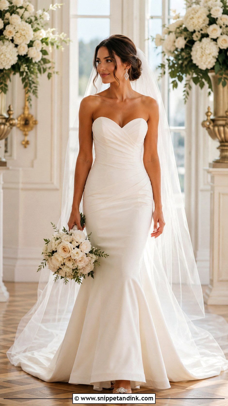 Sweetheart Neckline Fitted Wedding Dress - Snippet and Ink - 25 Form Fitting Wedding Dress Ideas
