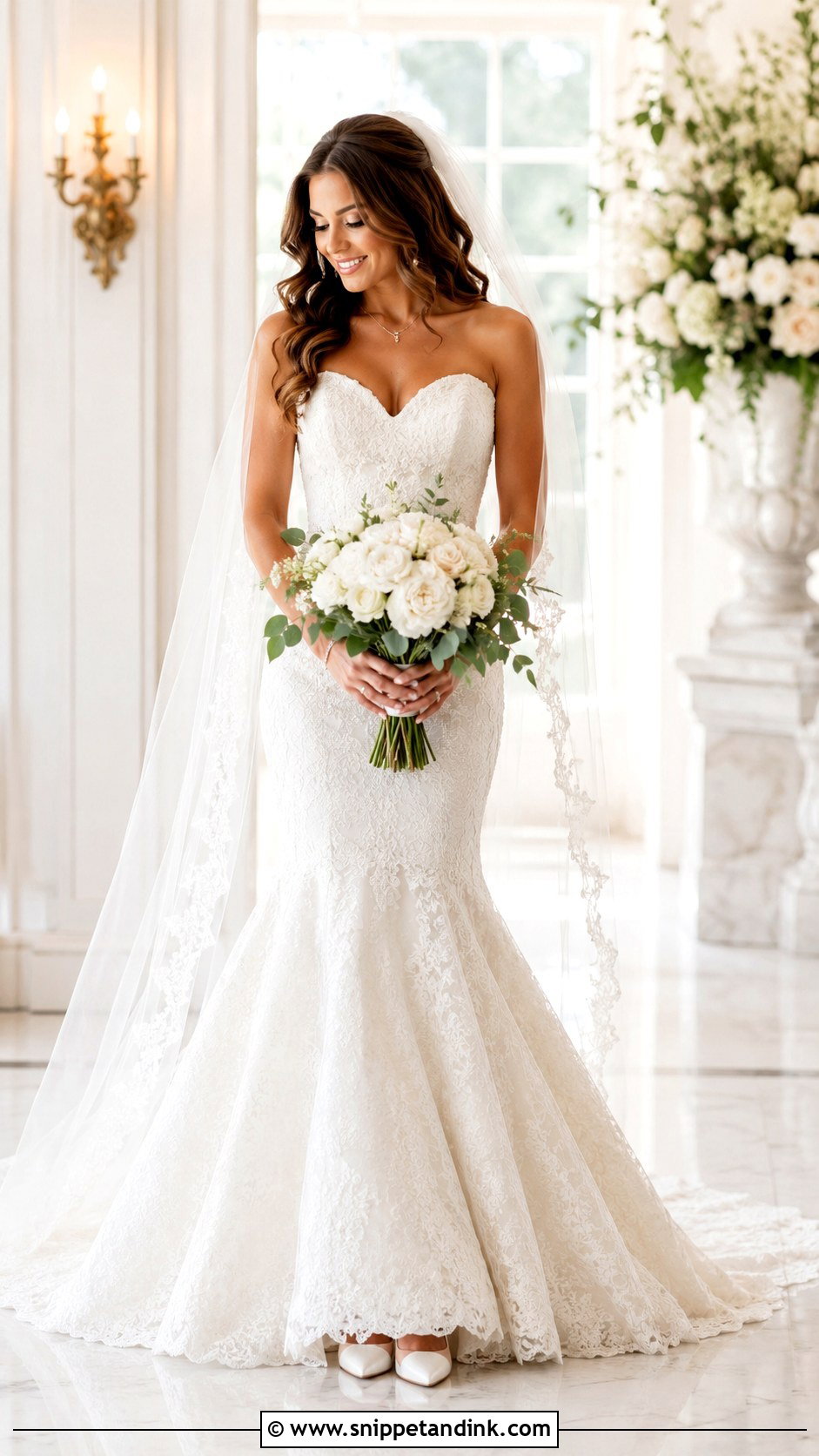 Sweetheart Neckline Mermaid Bridal Dress - Snippet and Ink - 25 Mermaid Bridal Dress Ideas